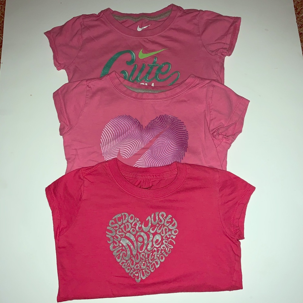 Bundle Nike girls shirts size 4t